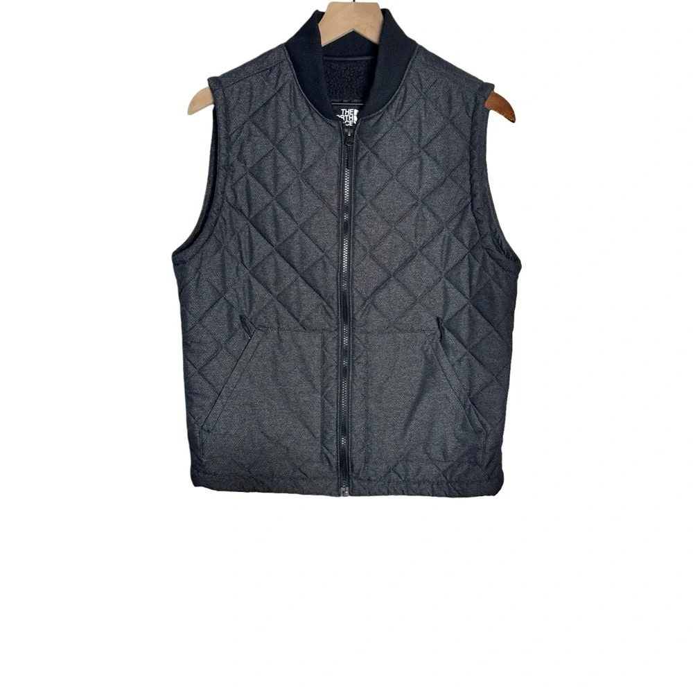 The North Face Cuchillo Insulated Vest Charcoal Gray Sherpa Men’s‎ Small